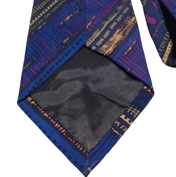 Vintage Varucci Purple Mens Tie - Picture 2 of 4